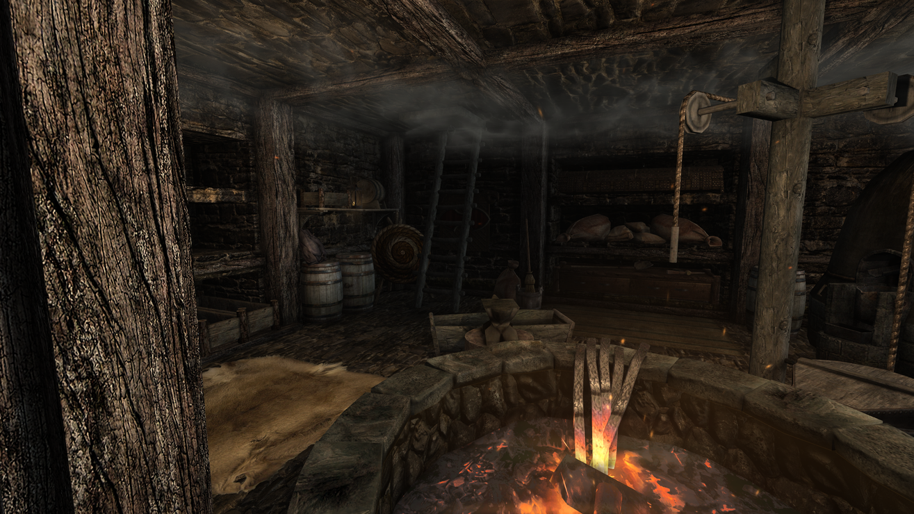 Skyrim Mods - Hearthfire Basement Entrances