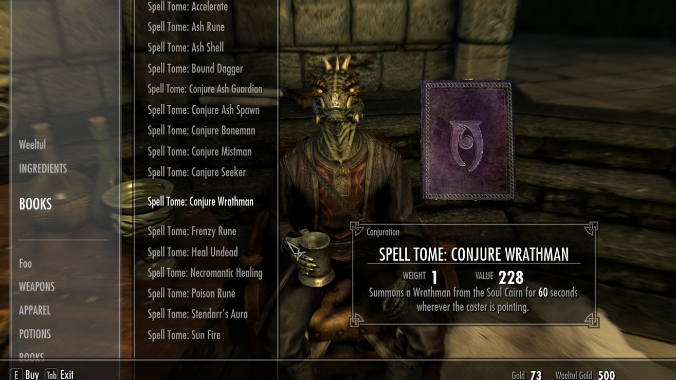 Skyrim Mods Arcanaeum Spellbook Merchant
